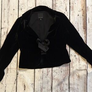 The Limited Black Velvet Blazer